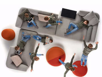 COSY - Corner sectional fabric sofa by MDF Italia - view 3